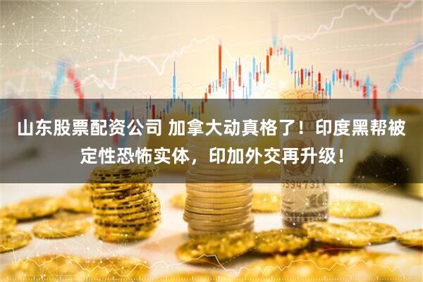 山东股票配资公司 加拿大动真格了！印度黑帮被定性恐怖实体，印加外交再升级！