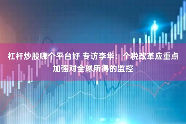 杠杆炒股哪个平台好 专访李华：个税改革应重点加强对全球所得的监控